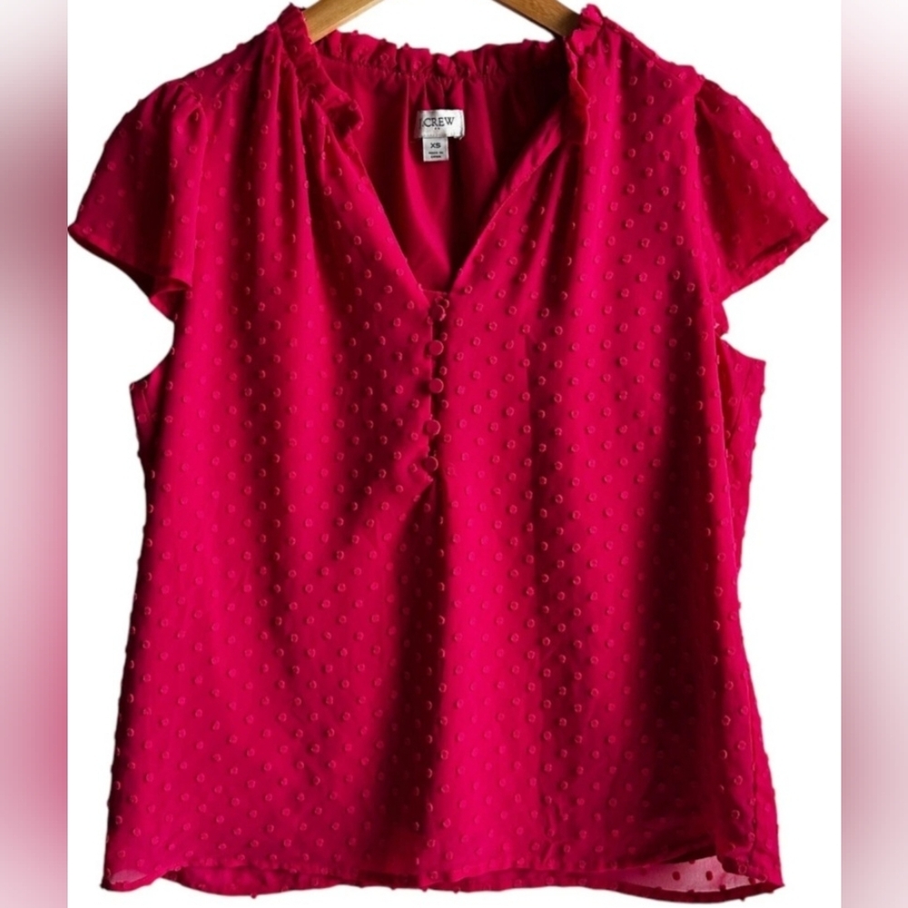 J. Crew Women's Pink Textured Top